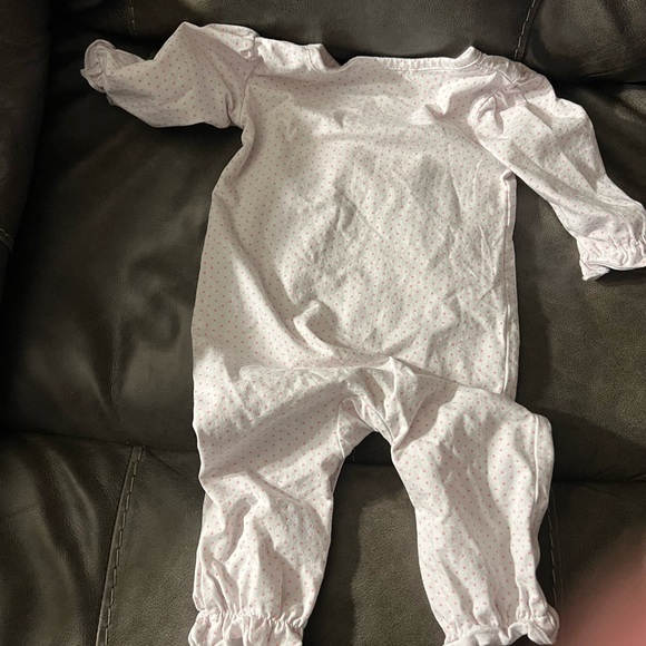 Cecil and Lou Fall Pumpkin Romper - Picture 3 of 4